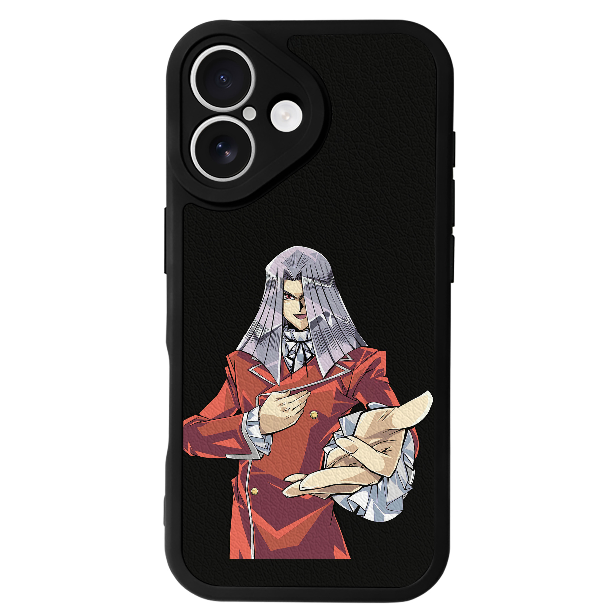 （画像用） 遊☆戯☆王 Yu-Gi-Oh! 【iPhone 16シリーズ対応】シリコンスマホケース（レザー調） 材質：シリコン